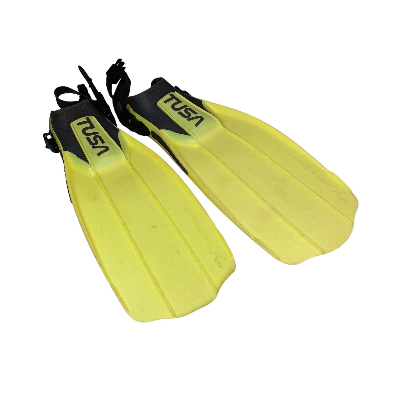 TUSA Liberator X Ten Yellow Diving Fins Snorkel Scuba Gear Size M