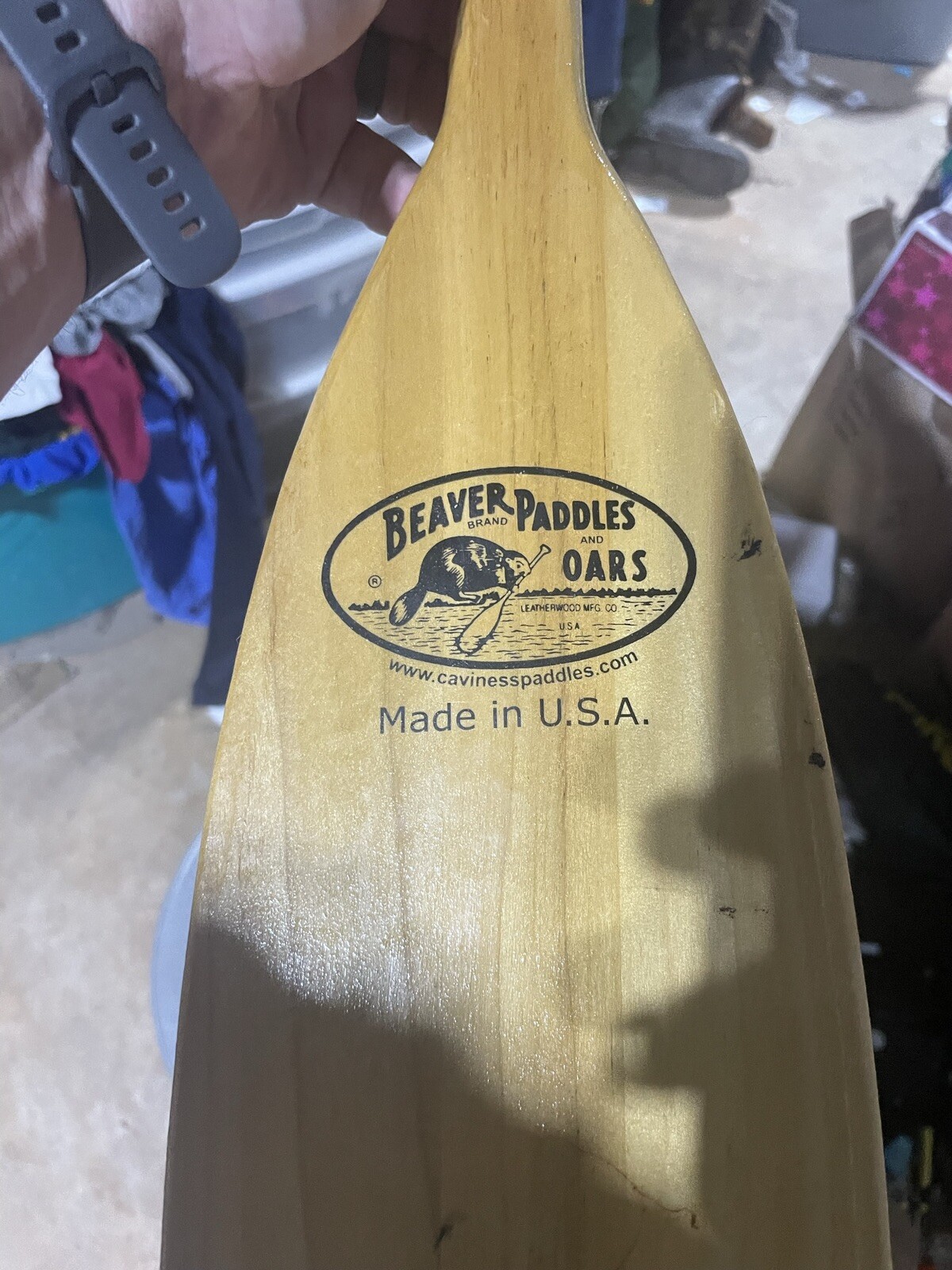 Beaver Brand Paddles and Oars Leatherwood Caviness Cajun Wood 35”+