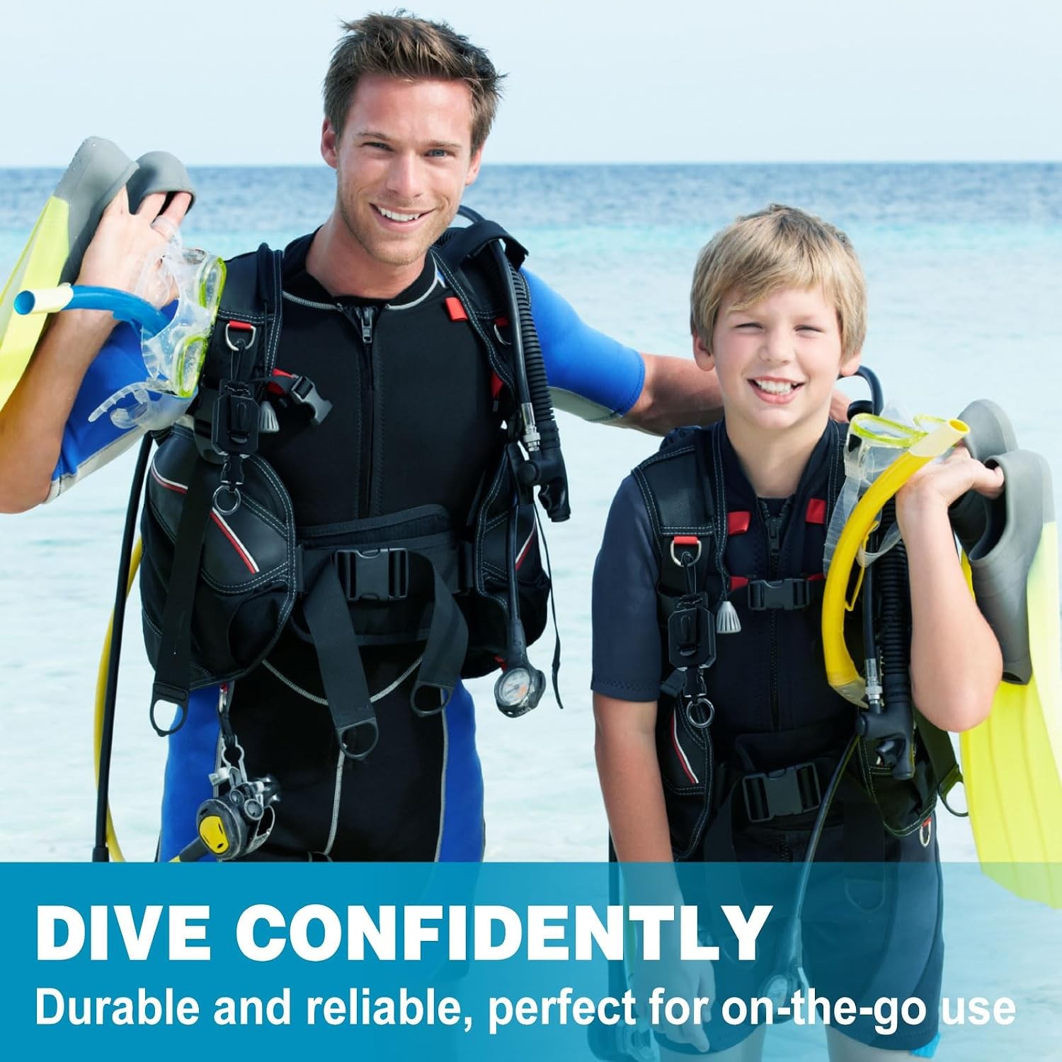 Scuba Retractable Lanyard Scuba Diving Accessories Console Retractor at Hip Ches