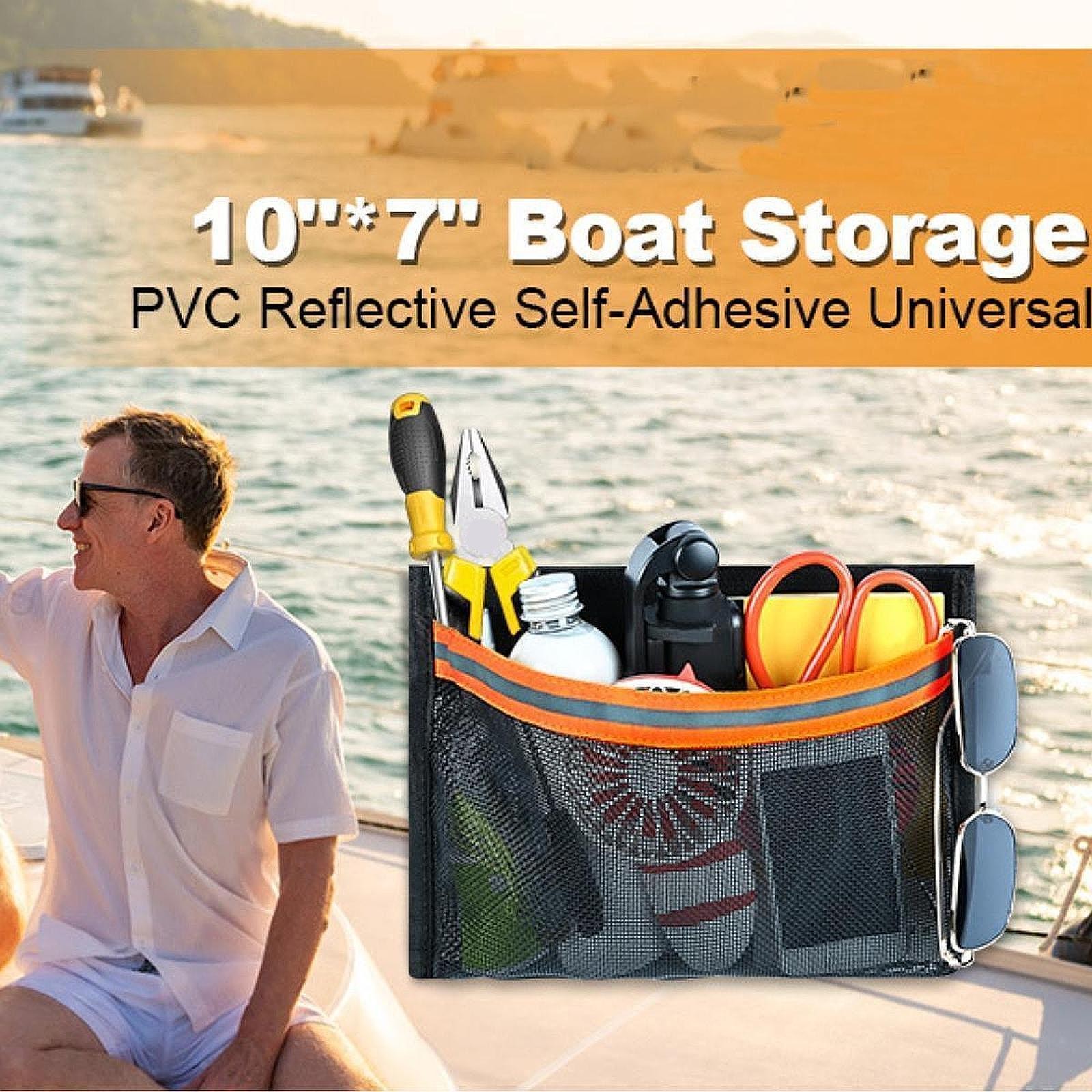 Boat Storage Mesh Bag Marine Storage Net Organizer