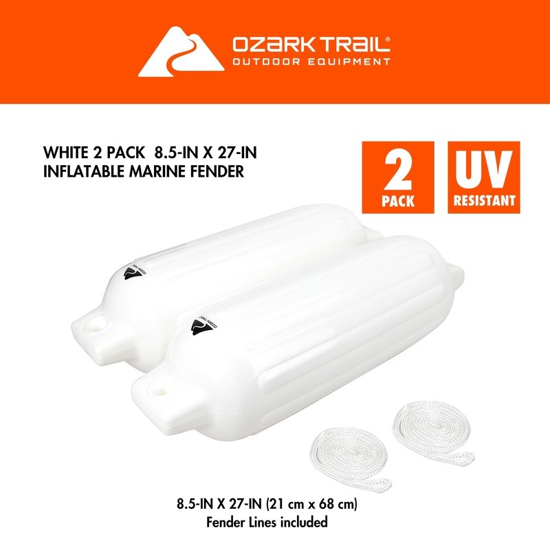 2-Pack Inflatable Boat Fenders Marine Bumpers Durable PVC Docking Protection New