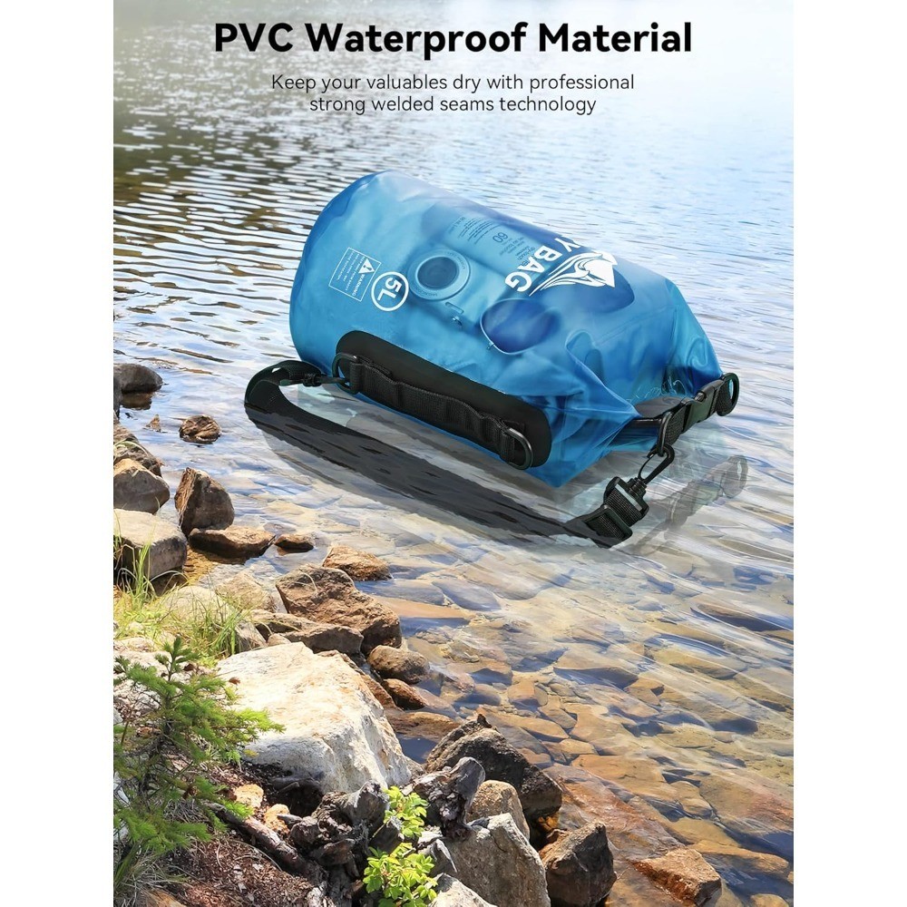 Waterproof Dry Bag 5L 10L 20L 30L 40L Roll Top Lightweight Backpack for Travel