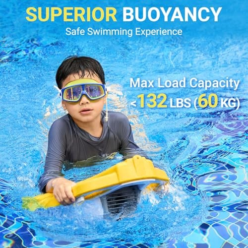 2026 Upgrade Electric Swimming Kickboard for Kids, Swim Sunshine Yellow
