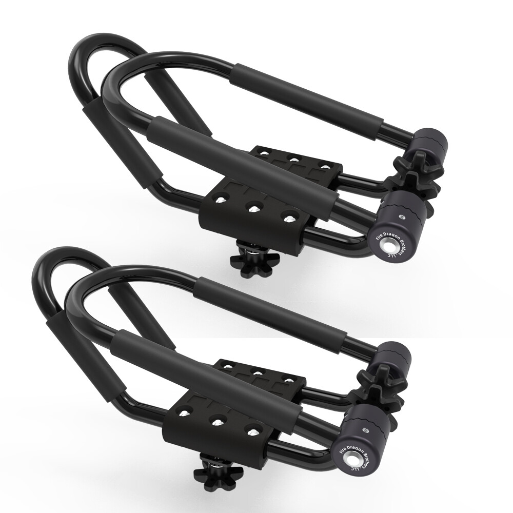 2 pair Folding Canoe Boat Kayak Roof Rack Car SUV Truck Top Mount Carrier J Bar