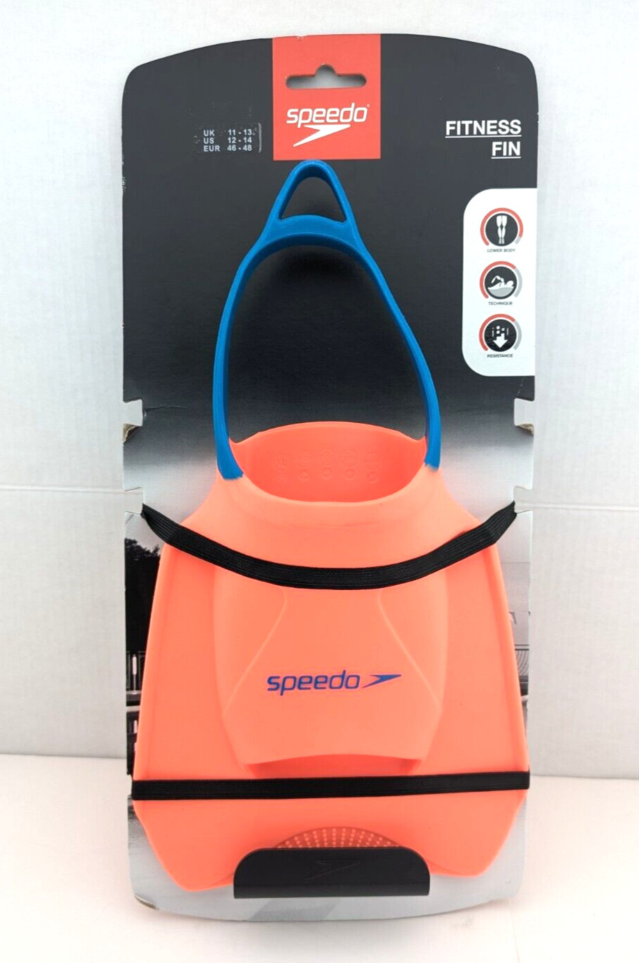Speedo Biofuse Fitness Fin for Swimming XS-XL Orange/Blue – New Fins