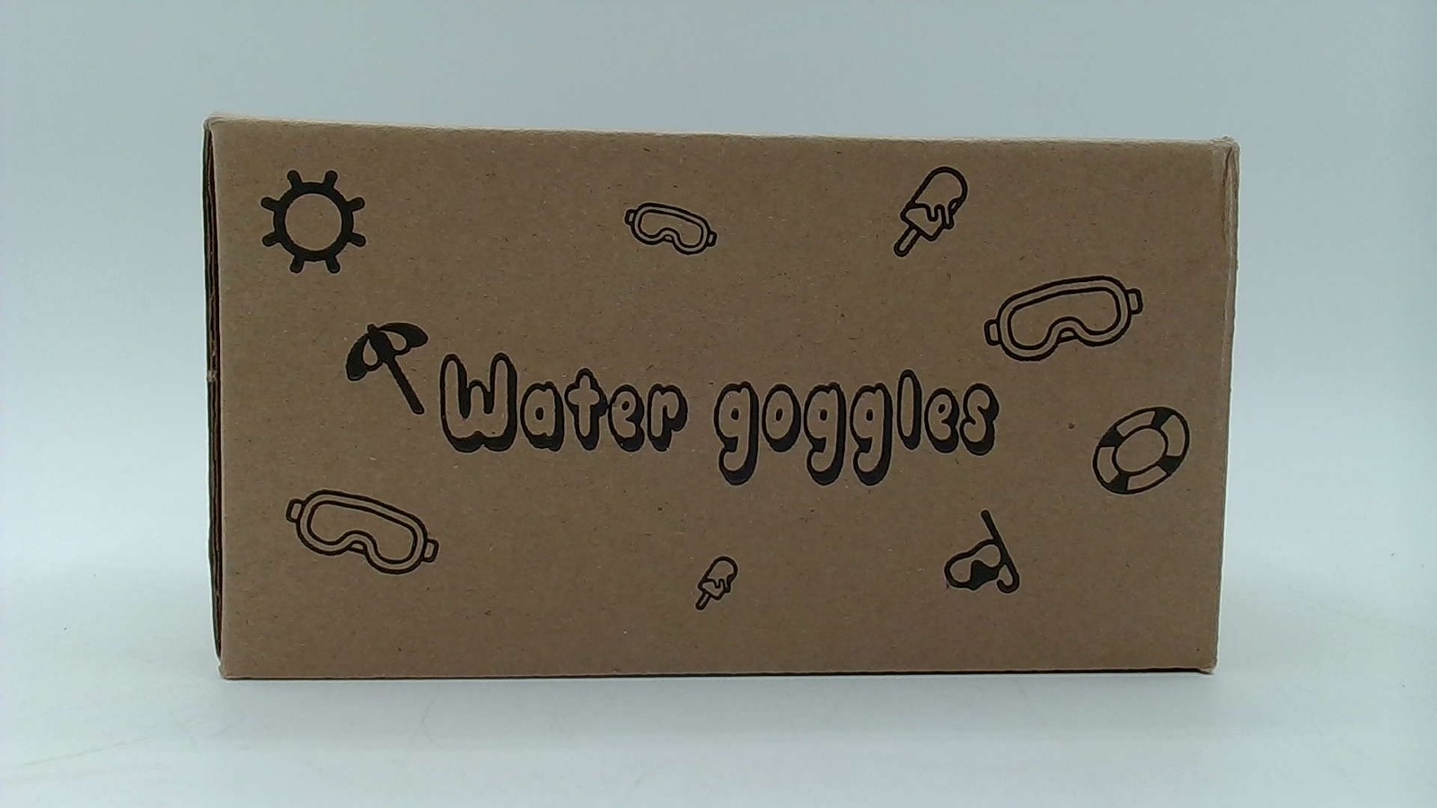 Water Goggles Brown Gray Blue Pink