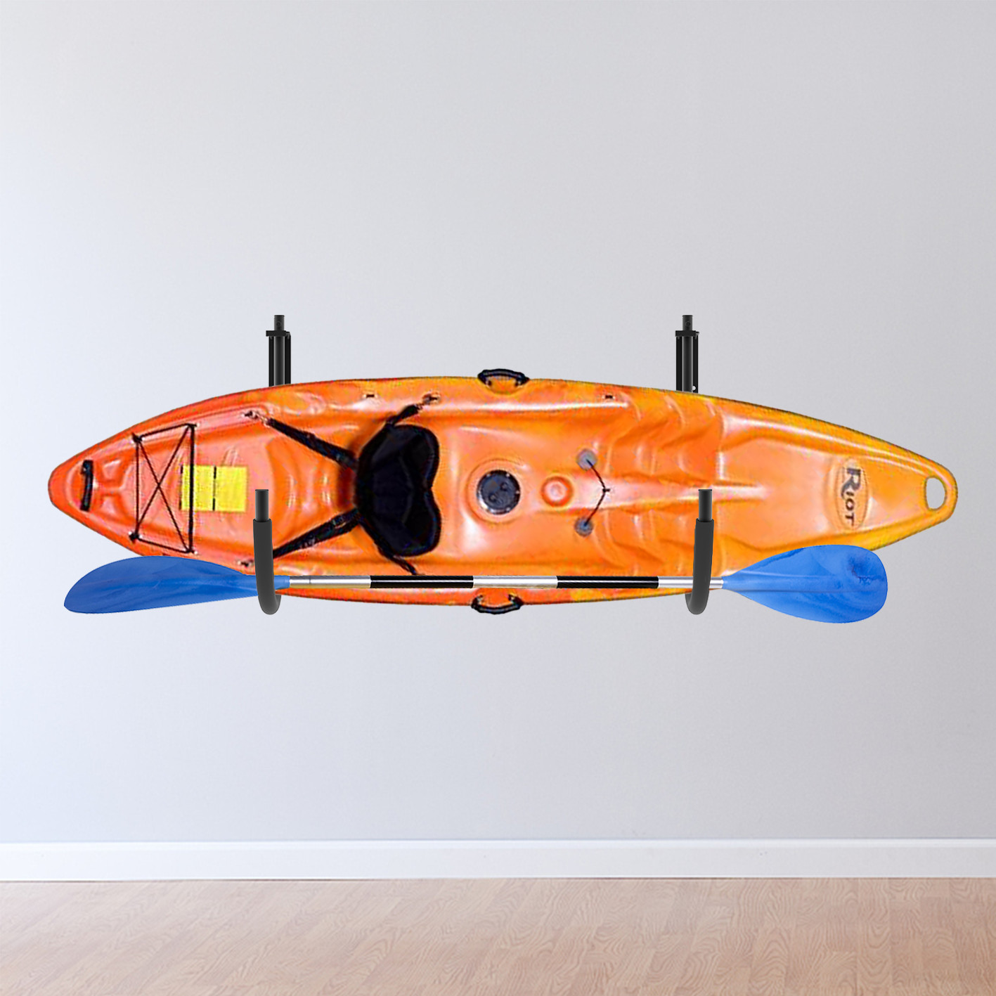 Storage Kayak Wall Mount Rack Holder Paddleboard Surfboard Wakeboard Snowboard
