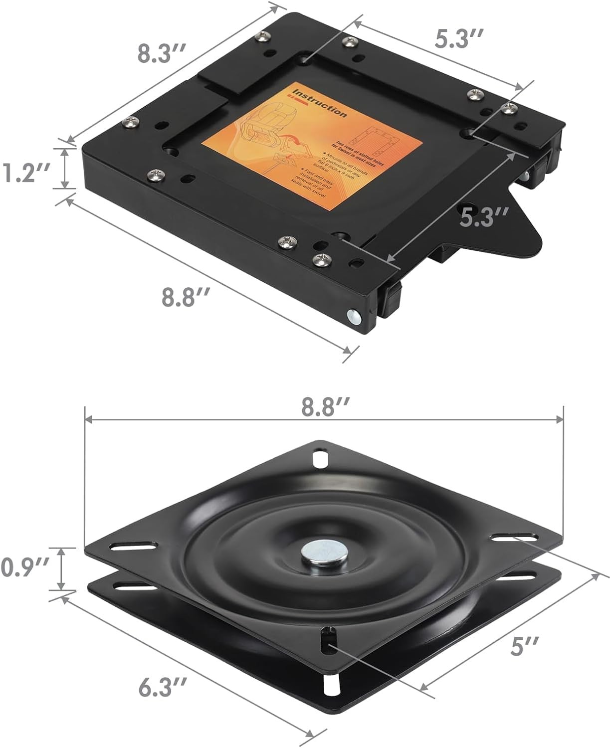 Quick Disconnect Seat Mount V2,16cmSwivel