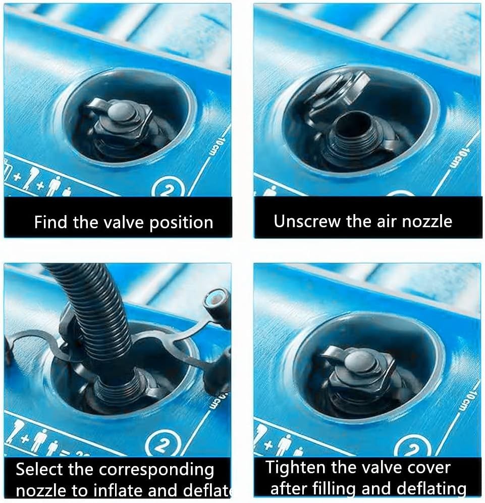 Inflatable Boat Air Valve,2PCS Inflatable Boat Spiral Air Plugs One-Way Infla…