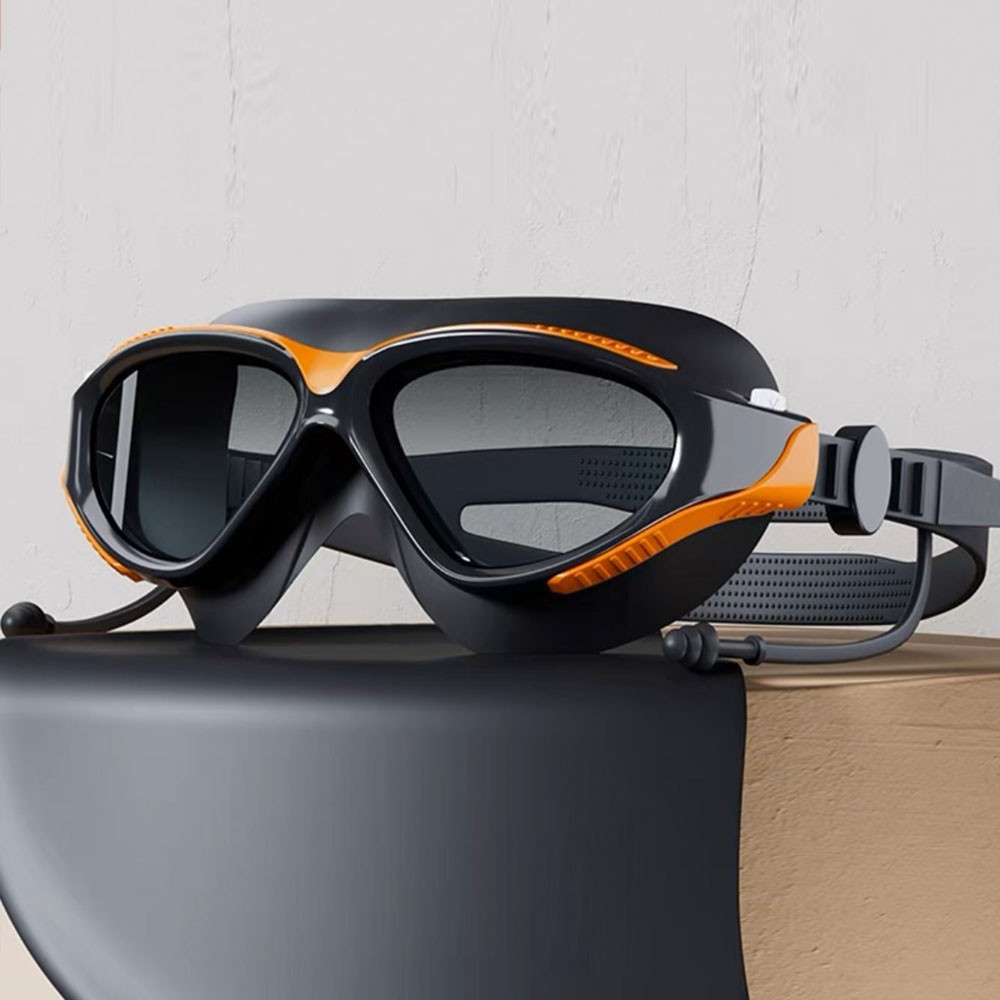 Wide View Clear View Swimming Goggles for Adult, Anti-Fog UV Protection No Leak