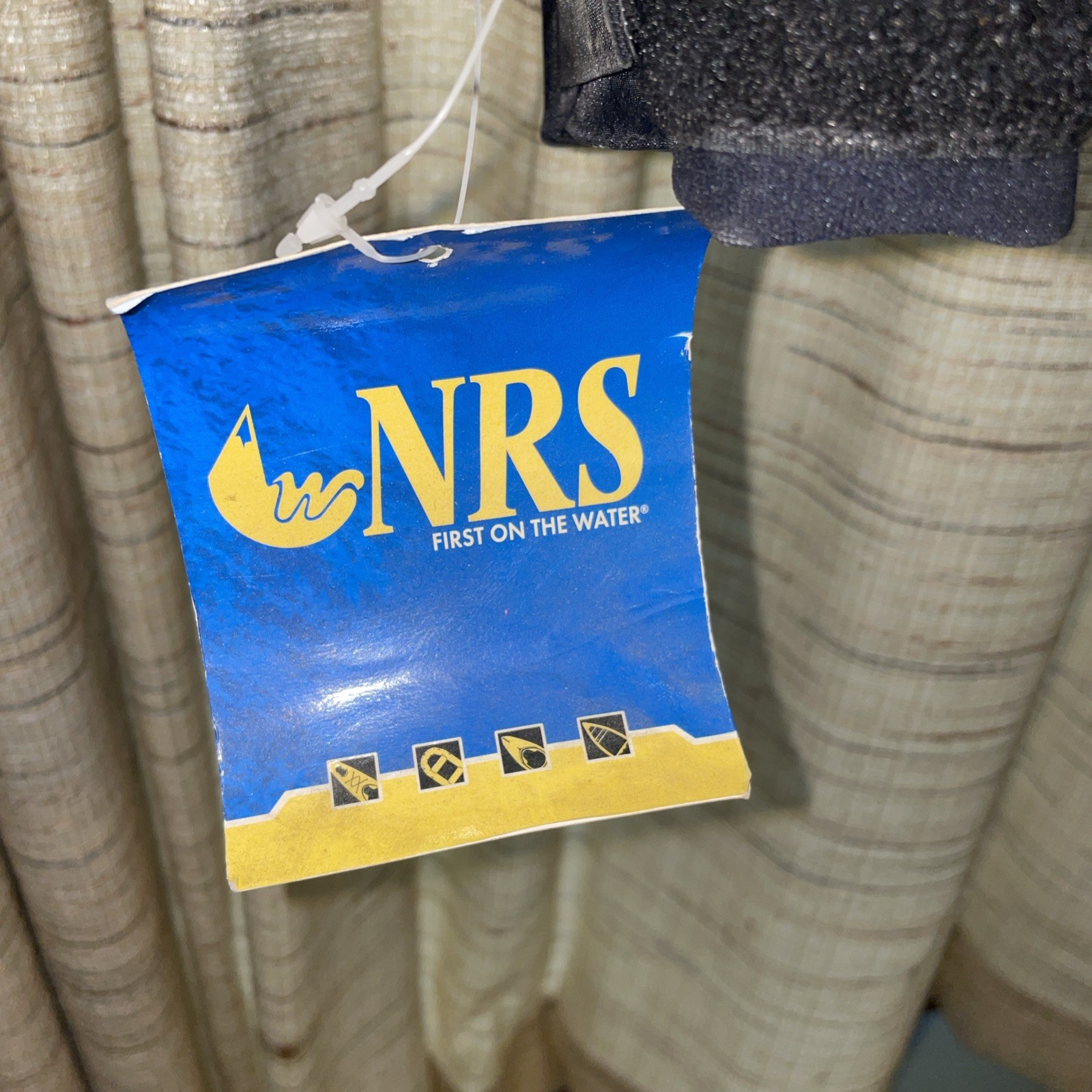 NRS Rio Large. Paddling Jacket Splash Top for Rafting Kayaking Blue Gray NOS