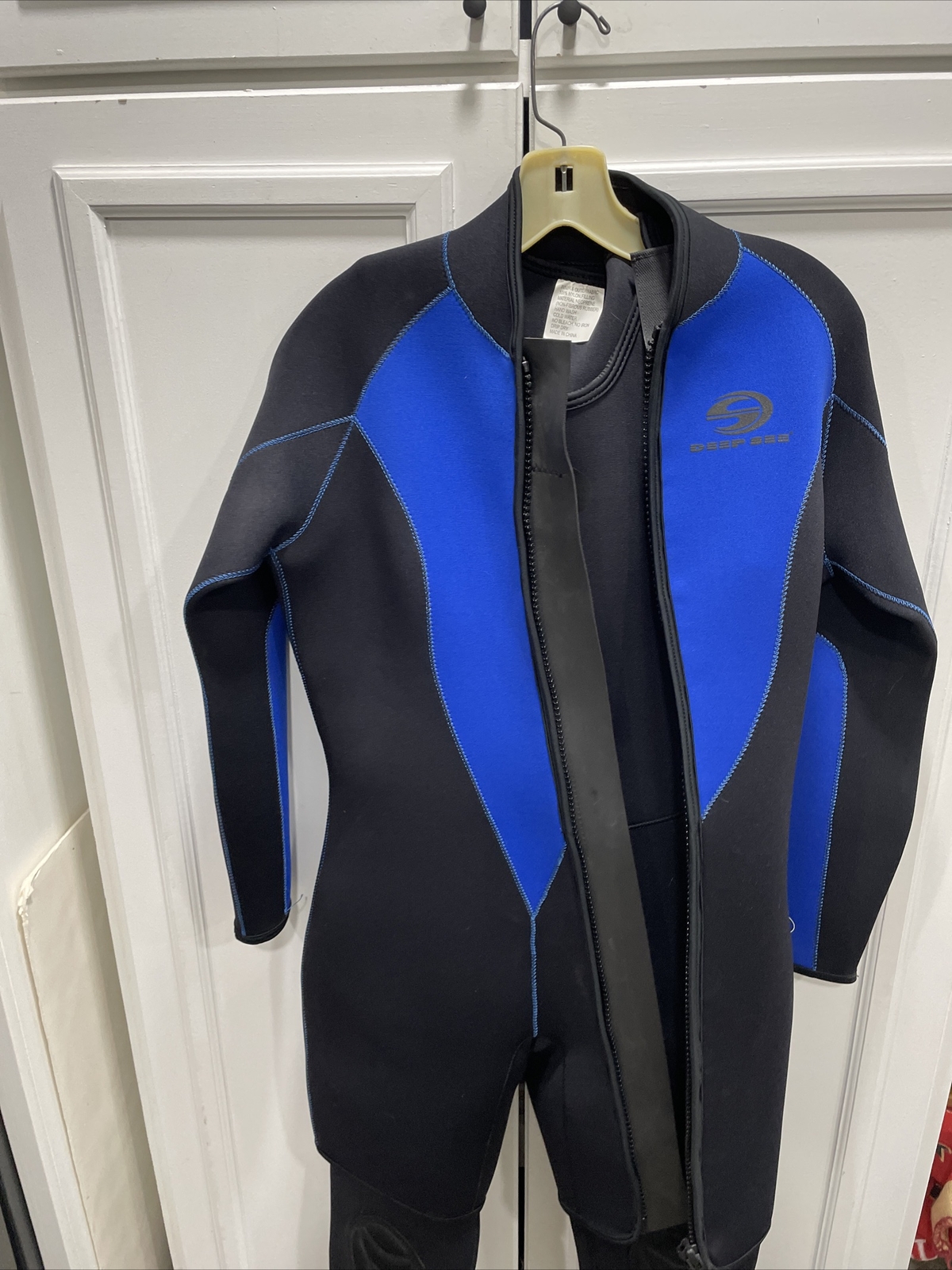 deep see Womens wetsuit 1112 Blue and black