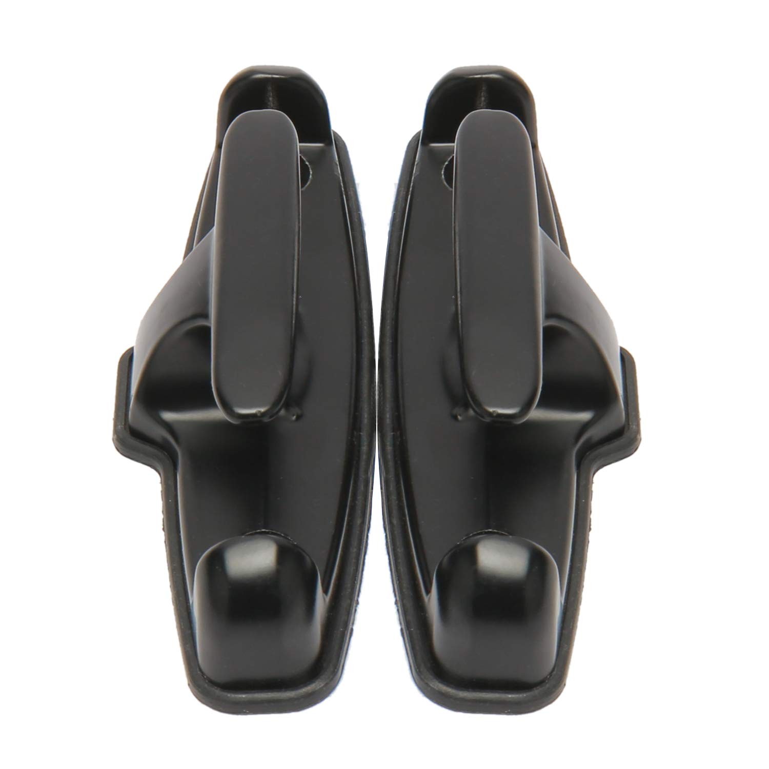 NovelBee 4pcs Chrome T-Hook Tie Down Rope 5.25 inches x 1.5 inches, Black