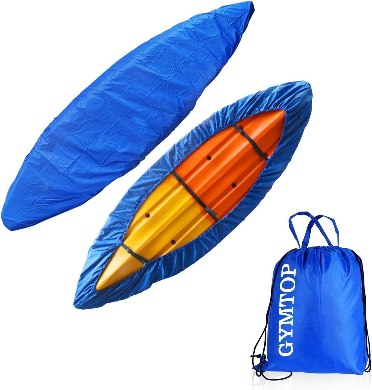 Waterproof Dark Blue Kayak Cover with Drawstring Bag – All-Season Protection
