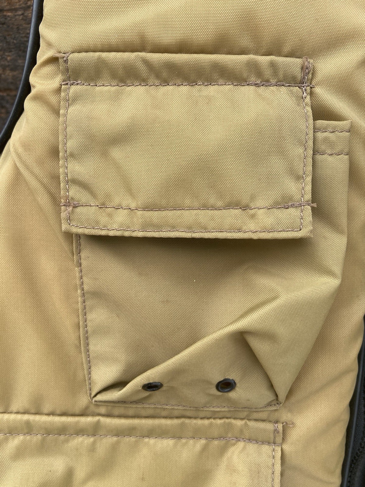 Vintage Stearns Life Jacket-Fishing Vest Tan Model 29-53 Size XXX Large Adult