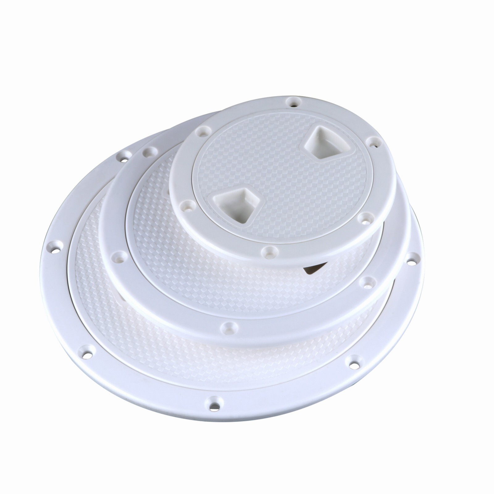 Boat Hatch White -Black 4″ 6″ 8″ Round Inspection Hatch & Boat Hatch Cover Lids