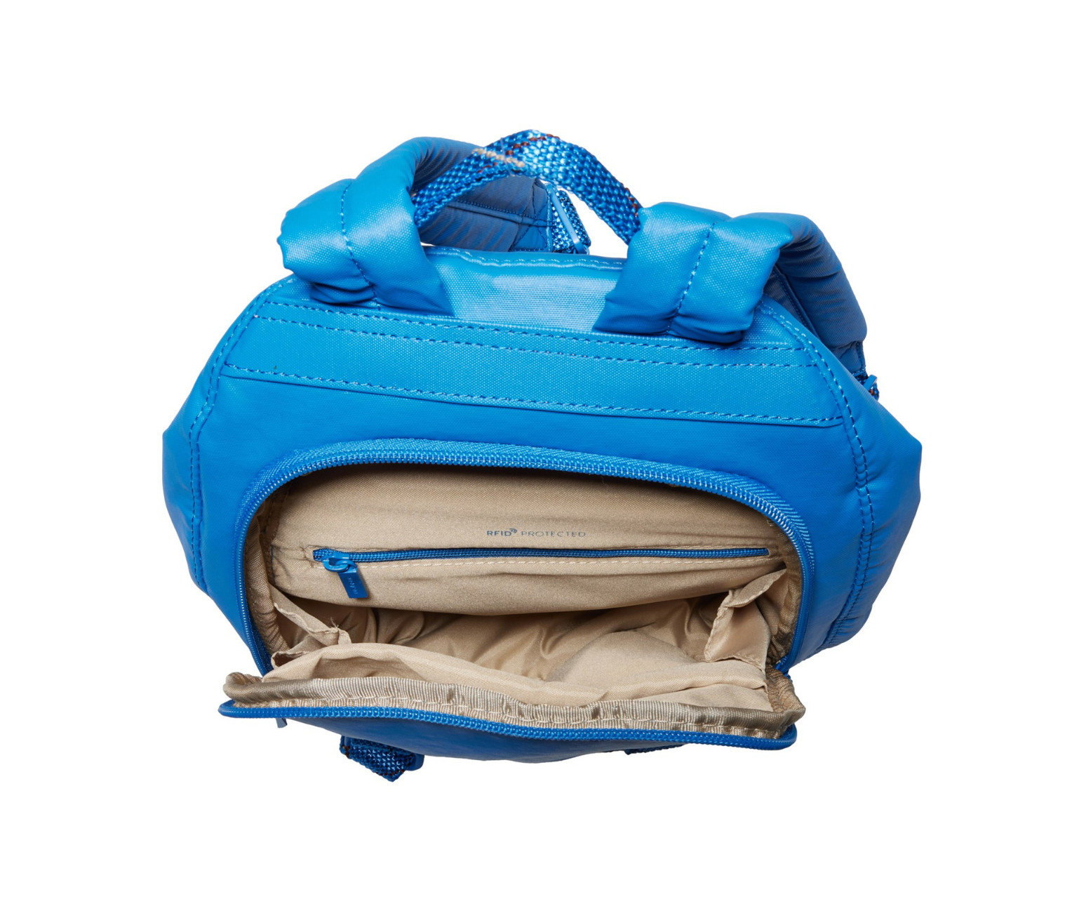 Hedgren Vogue RFID Backpack Small Creased Strong Blue Water & Dust Repellent
