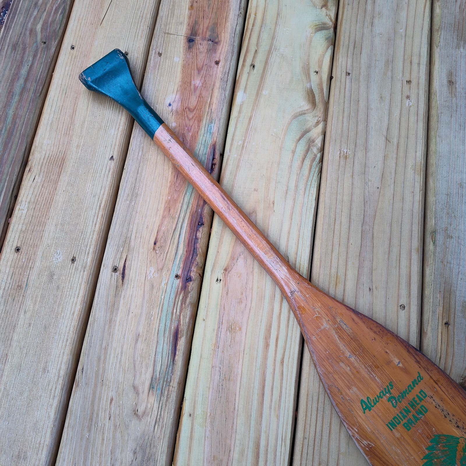 Wood Paddle by INDIAN HEAD Brand of Ripley, Mississippi 36″ Long Vintage