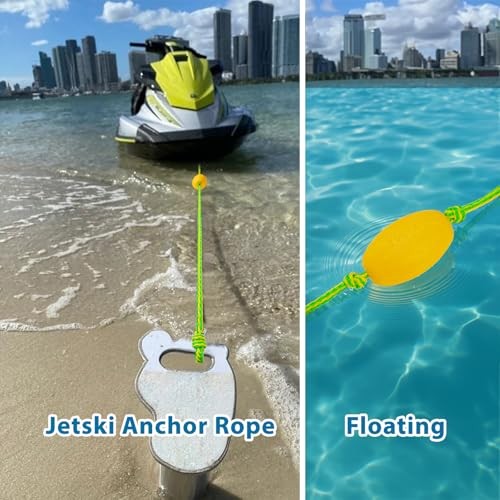 Floating Kayak Tow Rope with Clips – Quick Connect Rescue Line for Kayaks, 20FT