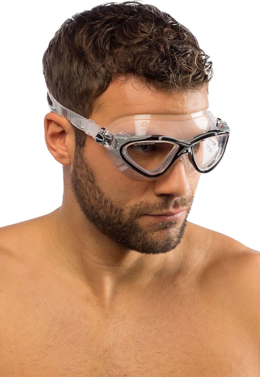 Cressi Planet Swim Mask – Adult – 2026 – Clear/Black/Silver