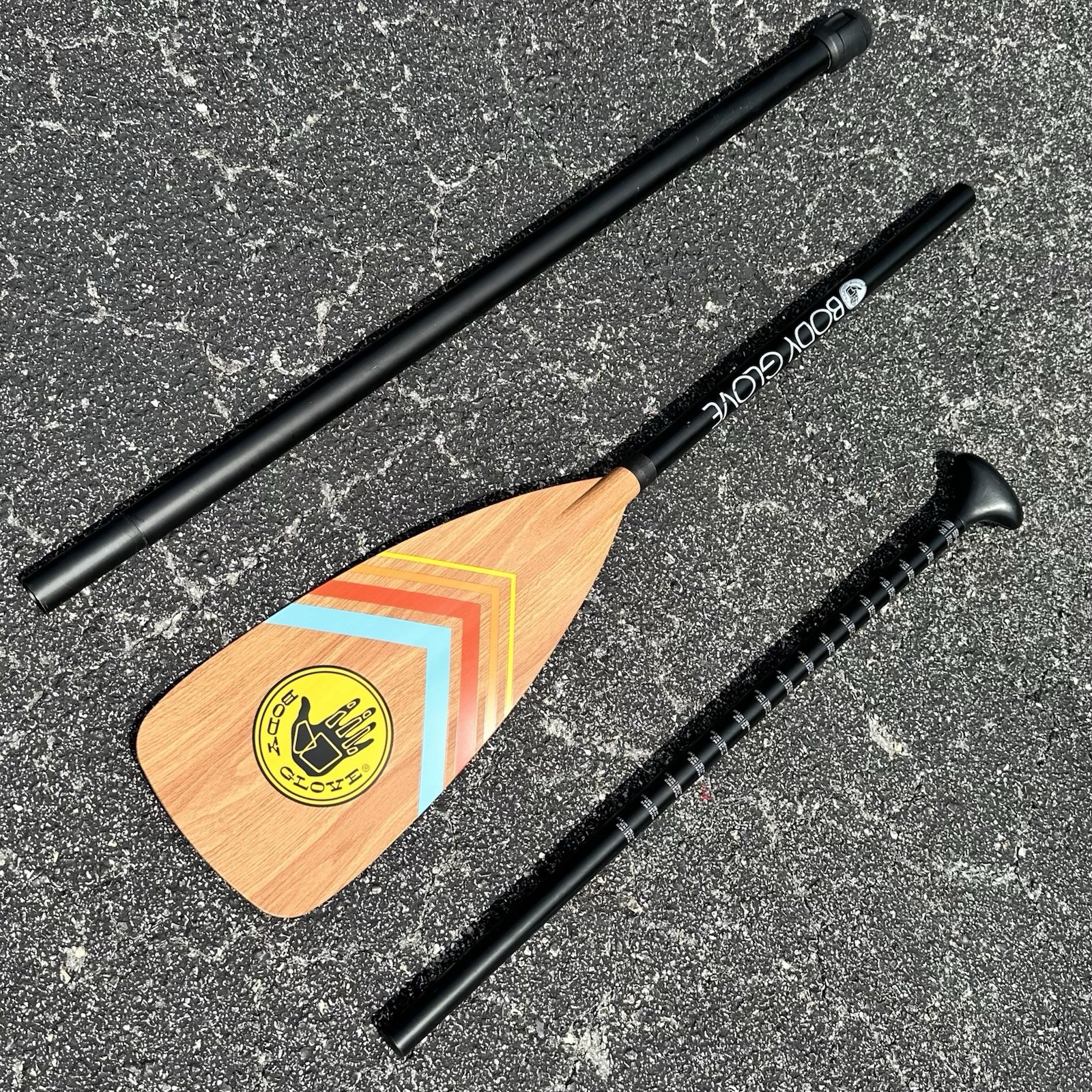 Body Glove Adjustable SUP Paddle For Paddle Board, 3 Piece, Lightweight Aluminum