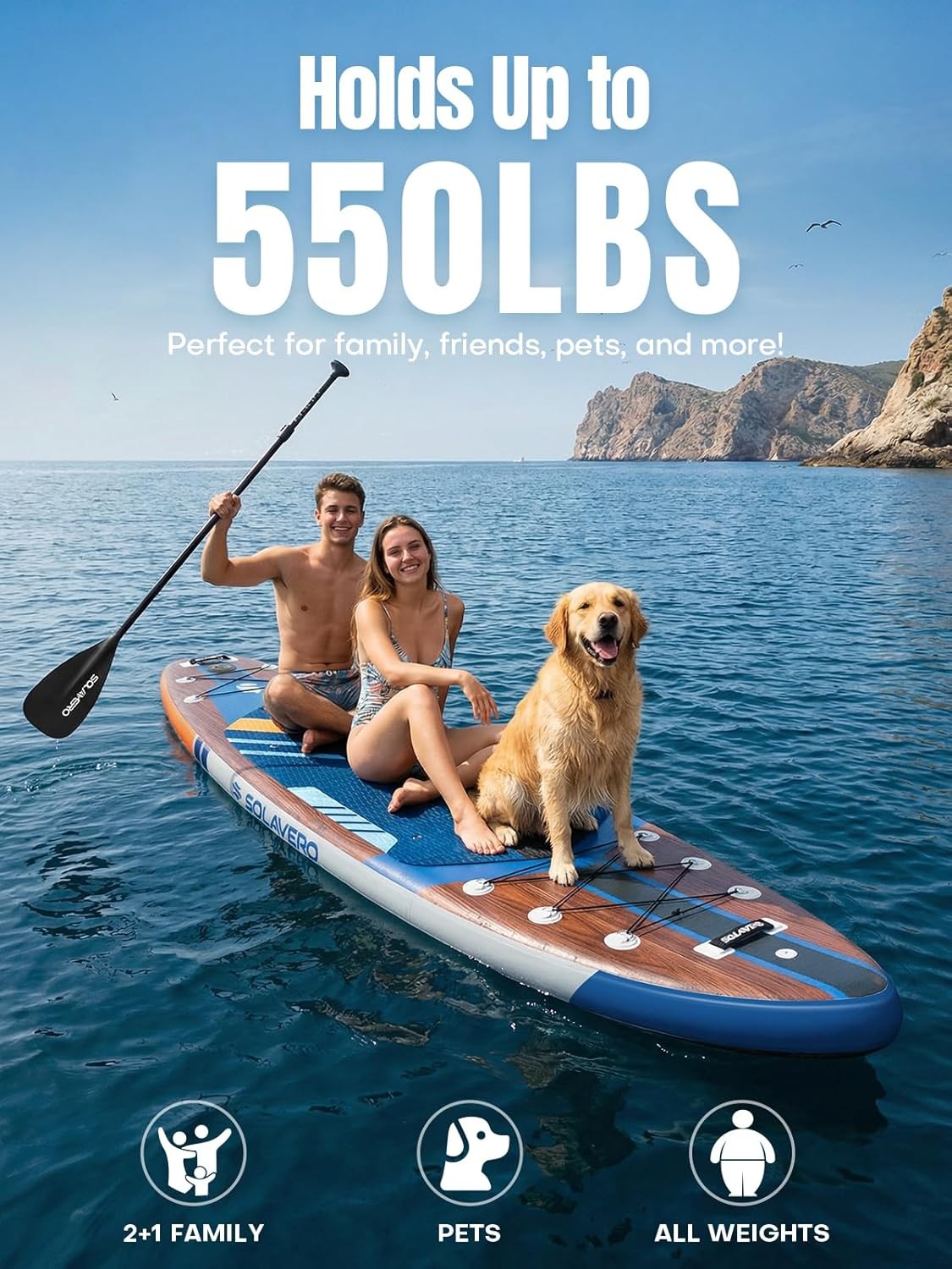 11’6″ x 35″ Inflatable Stand Up Paddle Board with Seat, SUP Boards Accessories