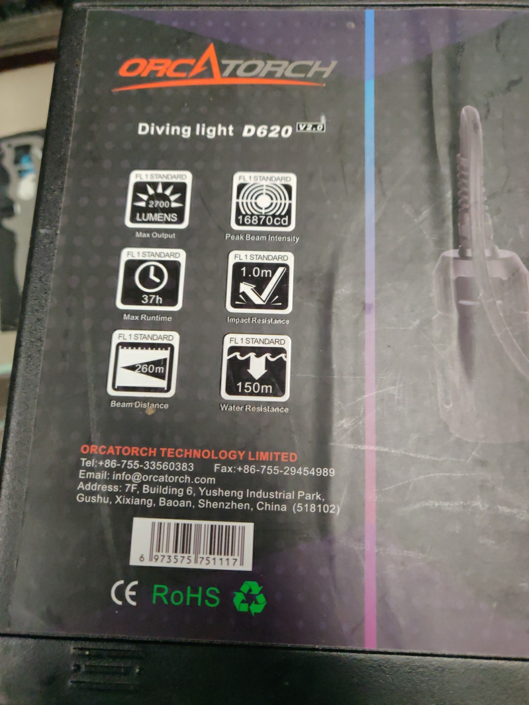 OrcaTorch D620 V2.0 2700 Lumens Canister Light
