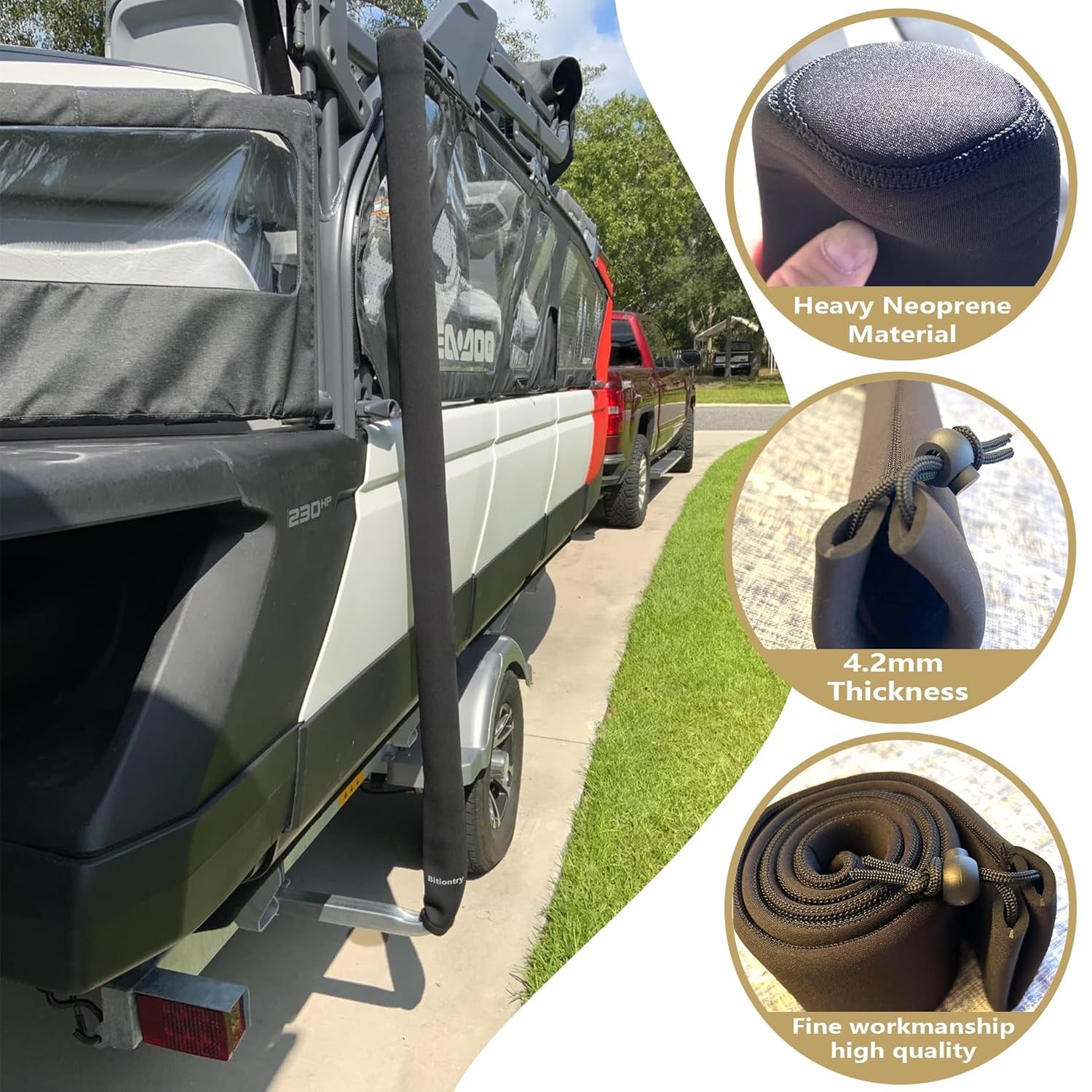48 Inch Boat Trailer Guide Pole Cover- Neoprene Boat Trailer Guide Protective Co
