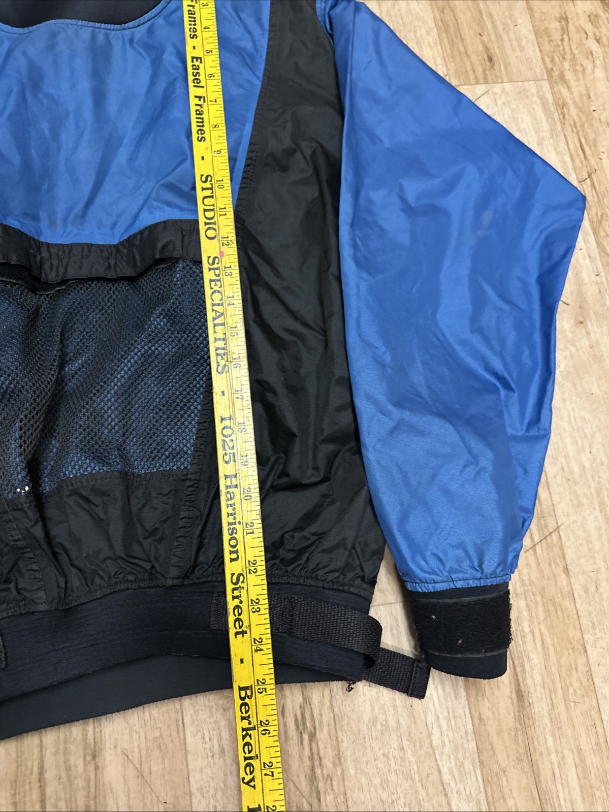 Mountain Surf Drysuit Jacket Men’s Medium Blue Kayak Rafting Paddle Dry Gear