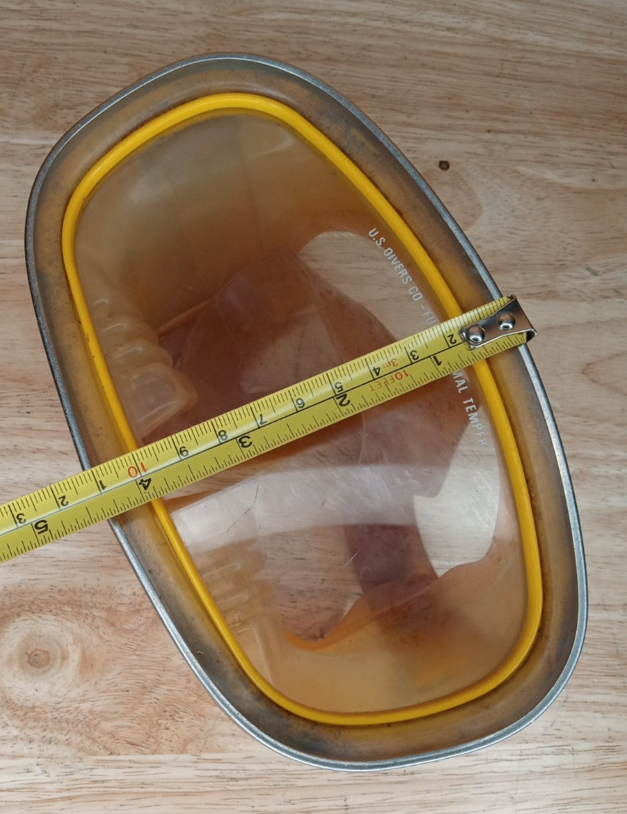 Vintage US Divers Aqualung Atlantis Scuba Diving Mask Tempered Glass USA