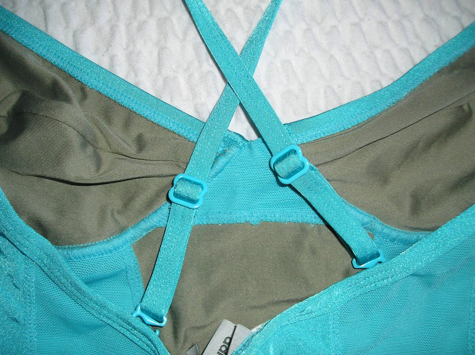 Adidas VINTAGE Stella McCartney Swim Suit 1 Piece Top-Pant Bottom Bikini sz 34″