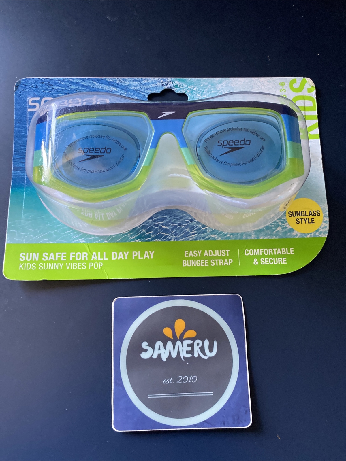 NEW SPEEDO KIDS AGES 3-6 KIDS SUNNY VIBES POP SUNGLASSES STYLE SEALED FREE SHIP!