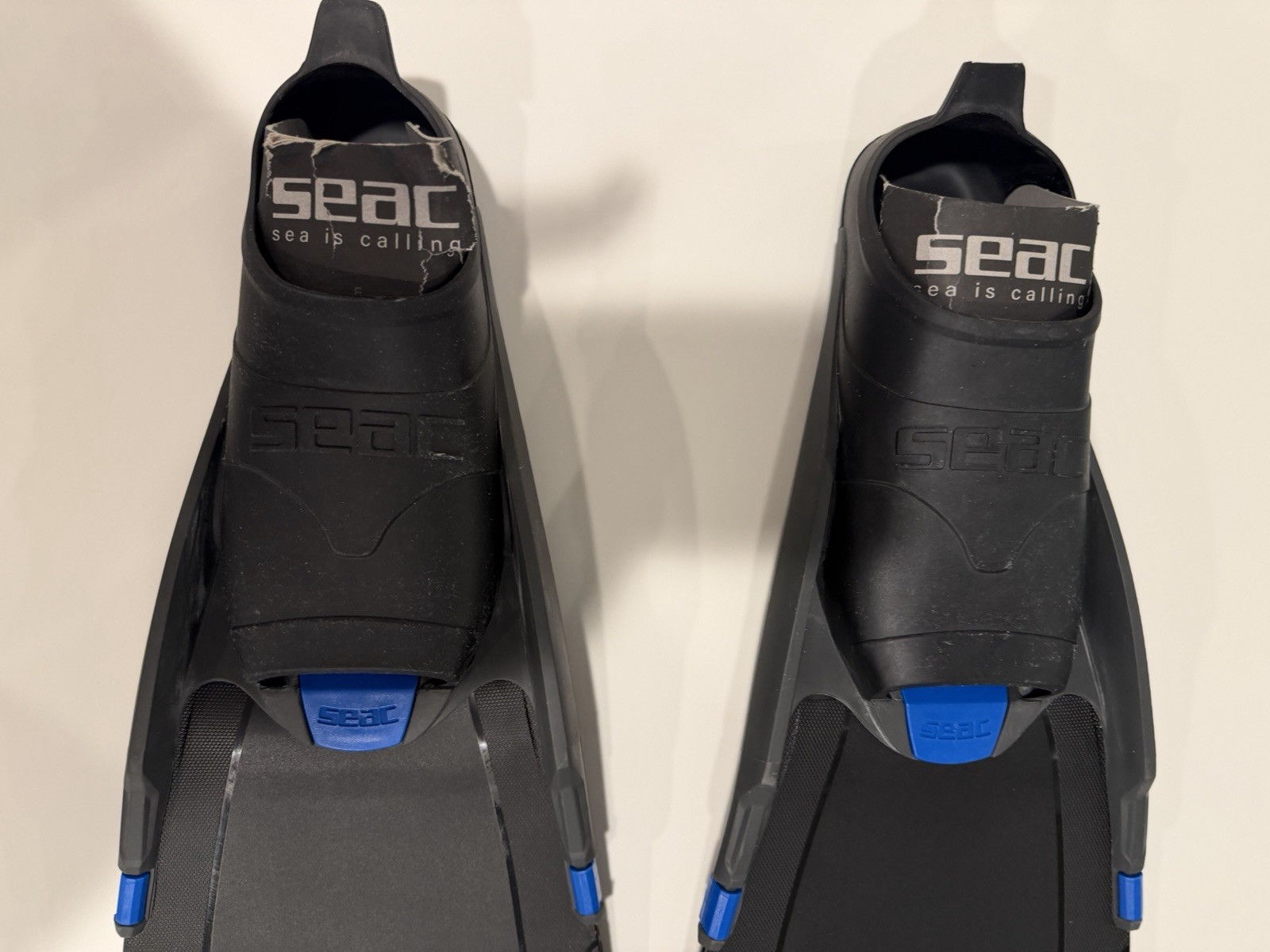 SEAC BM-30 Freediving Long Blade Fins EU 36-38 US Men 4.5-5.5 Women 5.5-7