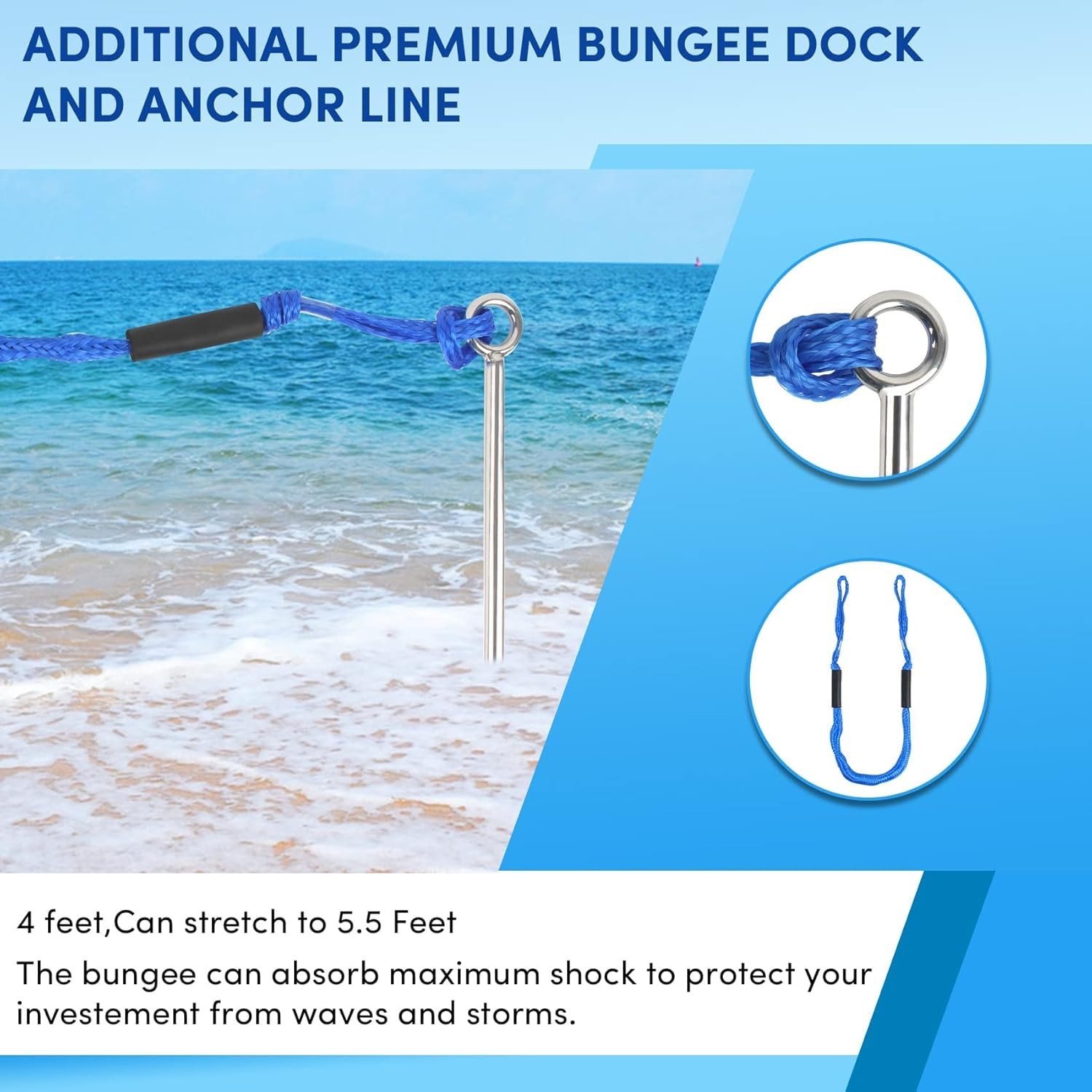 Sand Anchor for Boat 18 inch,2 Pack Chromium-Plated Steel Beach Anchor with R…