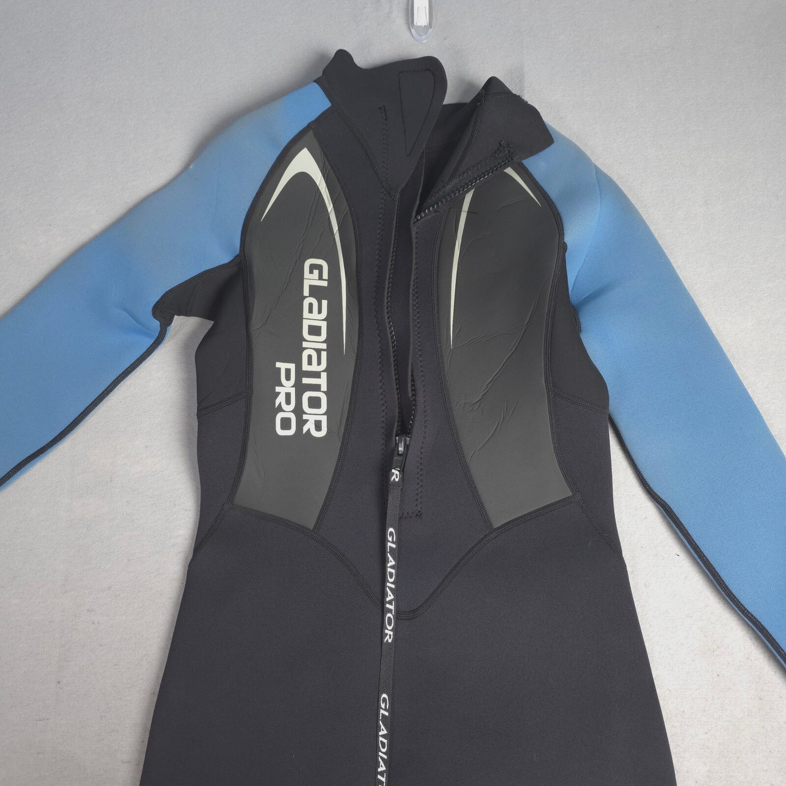 Gladiator Pro Wetsuit 3/2mm Full Body Scuba Diving Surfing Blue Black Size 14