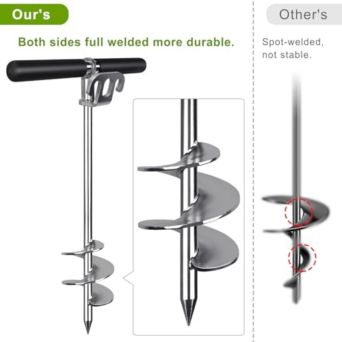 17″ 26″ 36″ Sand Anchor for Boat Screw in 36″ Sand Anchor (Not Include Rope)