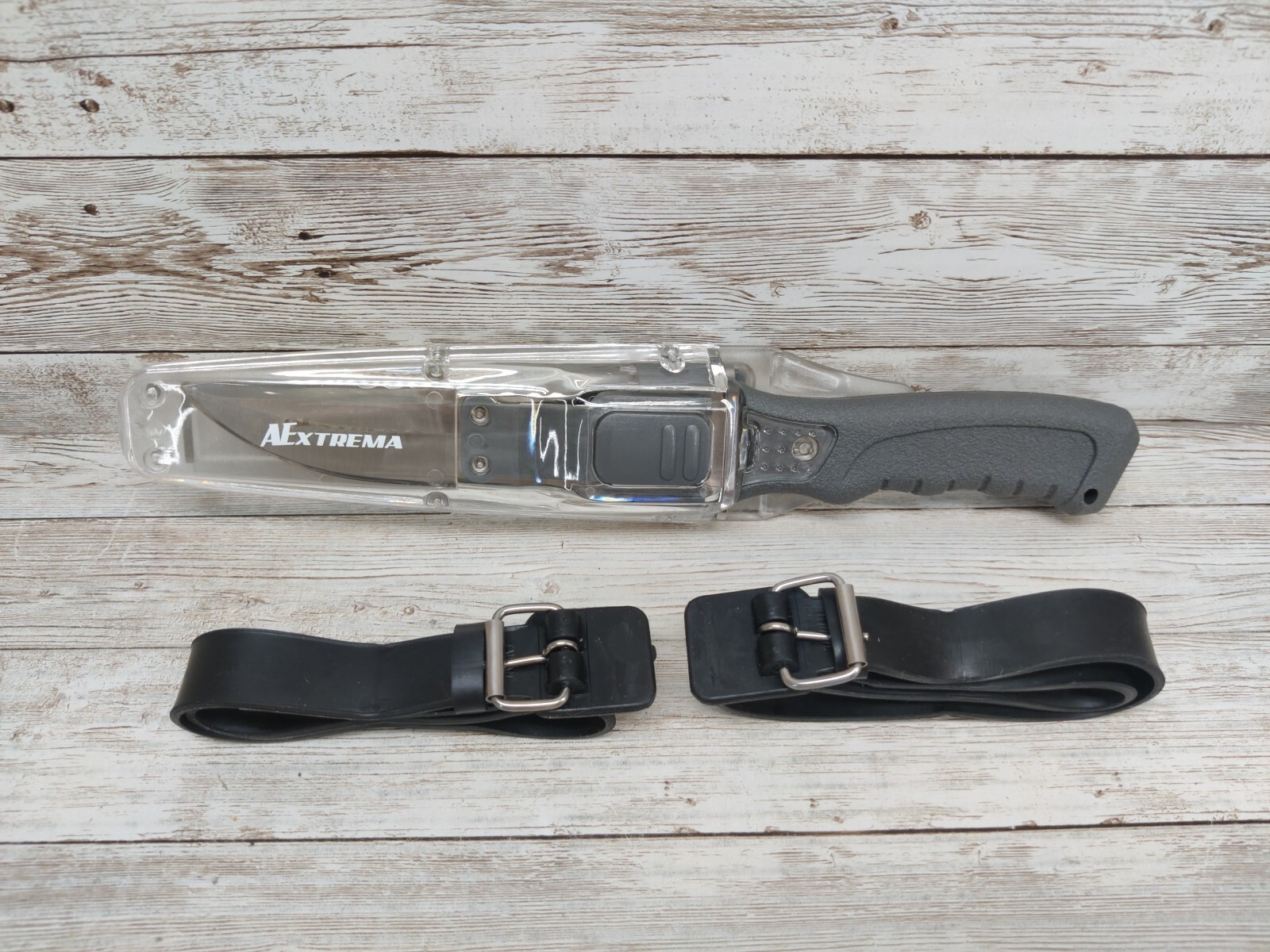 AExtrema Serrated Scuba Diver’s Snorkeling Knife w/Straps 10in 5.5in Blade