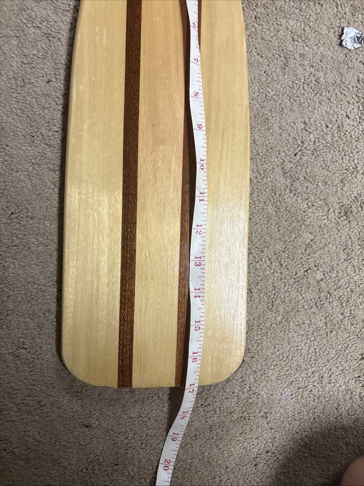 Vintage Feather Brand Canoe Paddle 46.5” Wood Caviness Woodworking Alabama USA