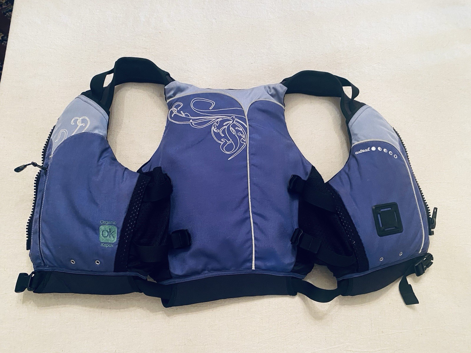 Astral AB-1 Type III PFD Flotation Aid Life Jacket Vest Adult XS Blue/Gray