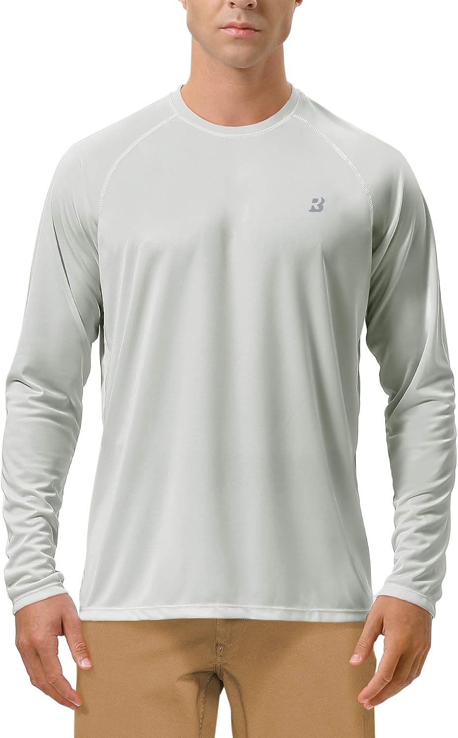 Roadbox Mens UPF 50+ UV Sun Protection Shirts Outdoor Long Sleeve SPF Rash Guard