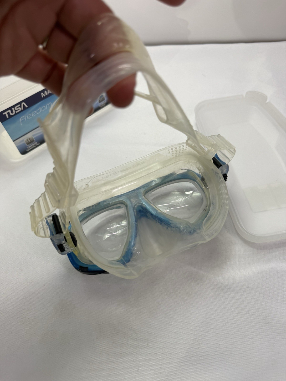TUSA M-212 Freedom Ceos Scuba Diving Mask Blue With Case