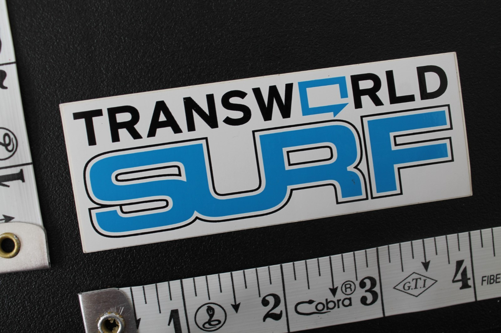 Transworld Surf Magazine White Blue Black Original V6a Vintage Surfing STICKER