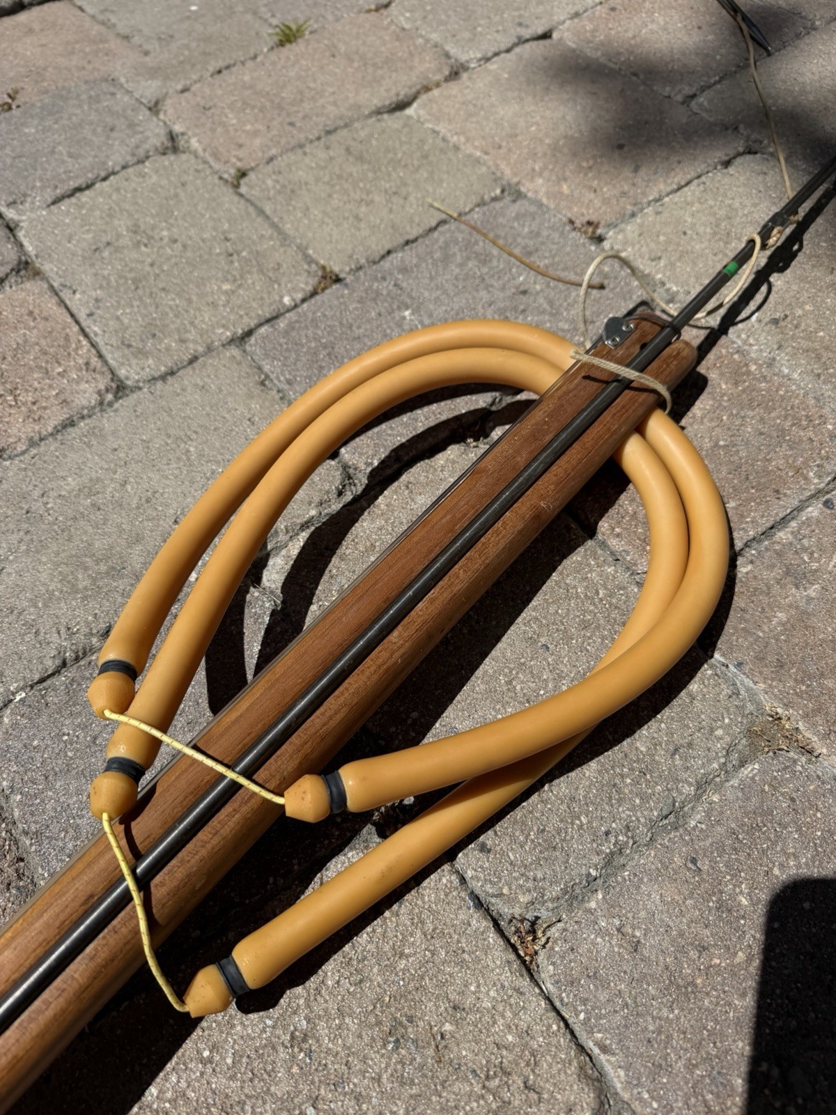 RIFFE Euro 110 Teak Speargun w/ Reel Slip Tip Shaft Spearfishing Setup