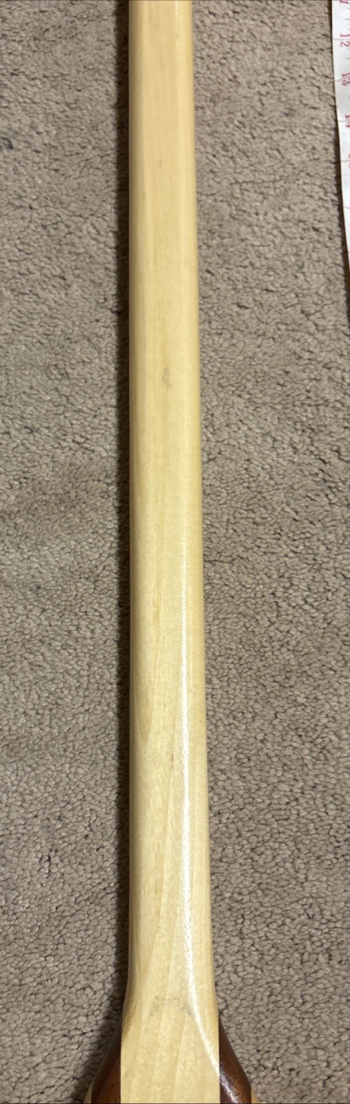 Vtg Feather Brand Canoe Paddle 46.5” Wood Caviness Woodworking Alabama USA