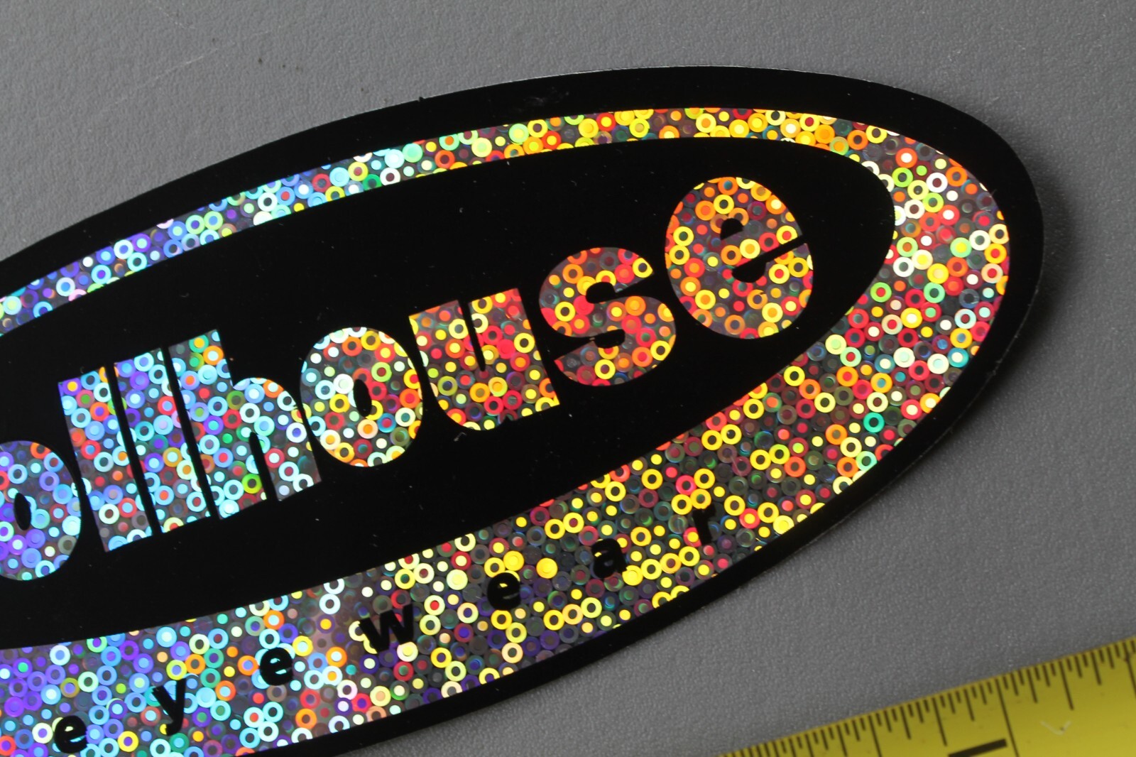Dollhouse Eyewear Black Silver Glitter Sexy Girl OG V70A Vintage Surfing STICKER