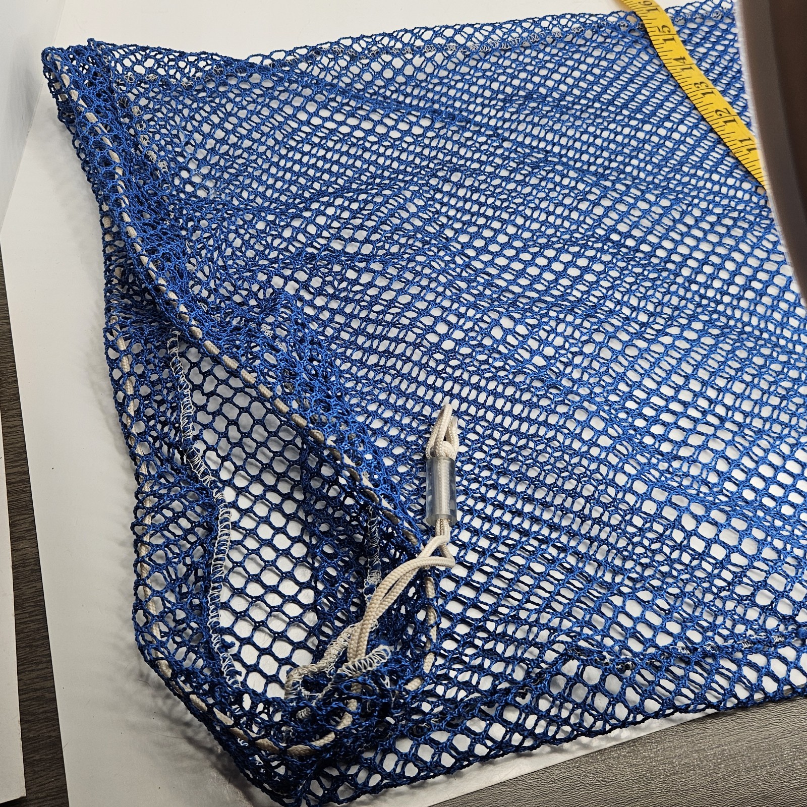 Large Scuba Diving Bag 28 x 16 Mesh Gear Organizer, Swim Fins Holder, Blue USED