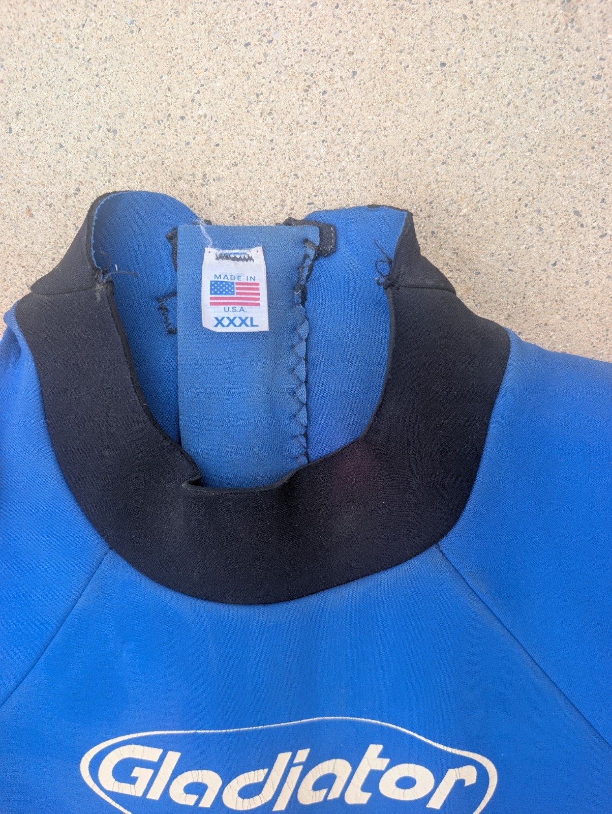 Gladiator Men’s Shorty Wetsuit in Blue/Black, Adult Size XXXL