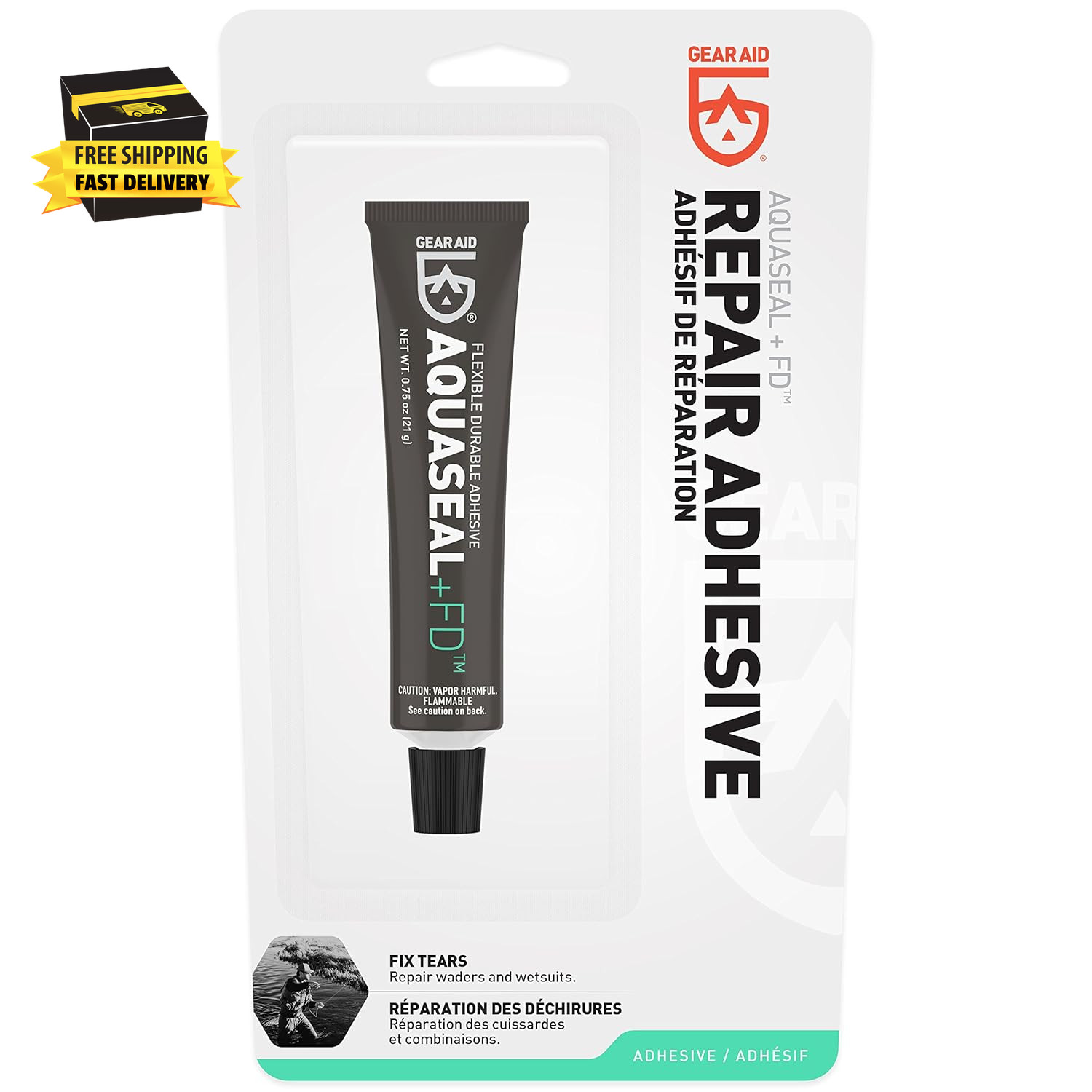 Aquaseal FD Flexible Durable Repair Adhesive for Fixing Tears and Holes in Wader