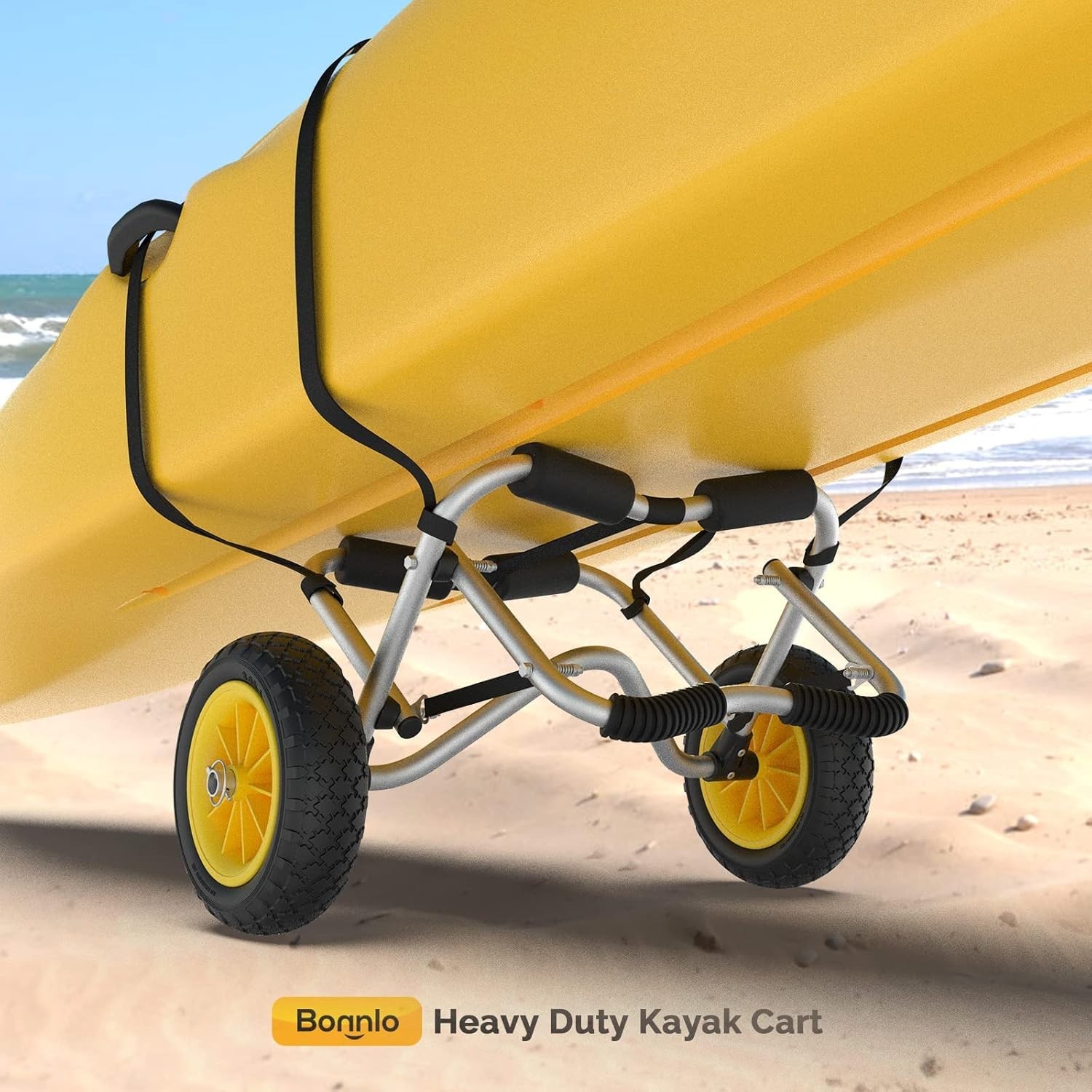 Kayak Cart Canoe Dolly Fishing Kayak Accessories Carrier Foldable Paddle Board
