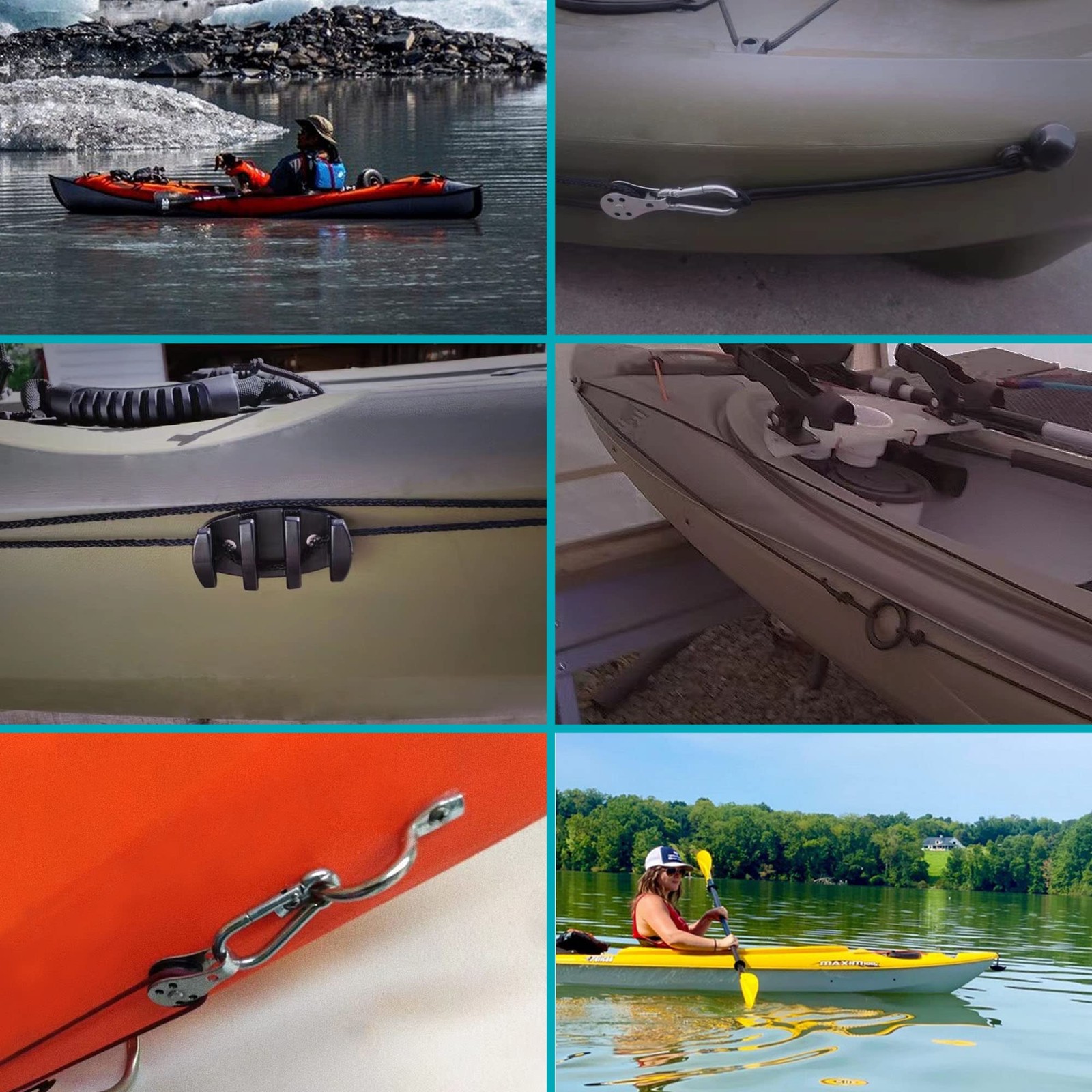 Kayak Anchor Trolley Kit Wizard LeverLock Trolley,Anchor…